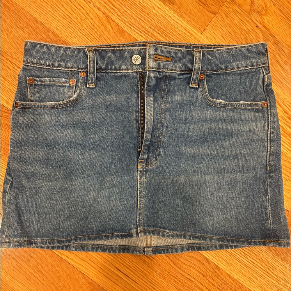 Abercrombie & Fitch Blue Denim Skirt
